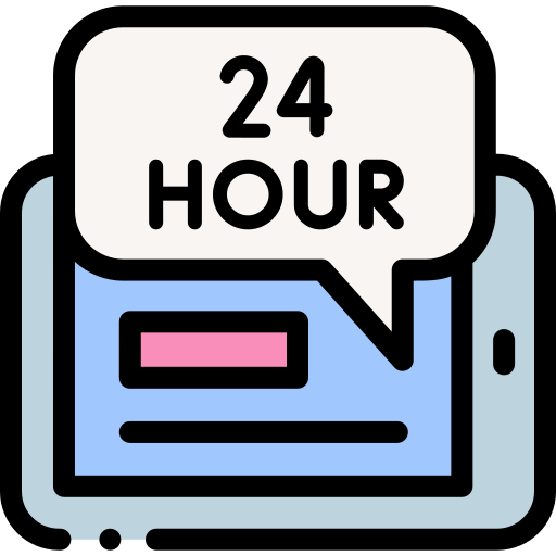 24 horas Detailed Rounded Lineal color icono