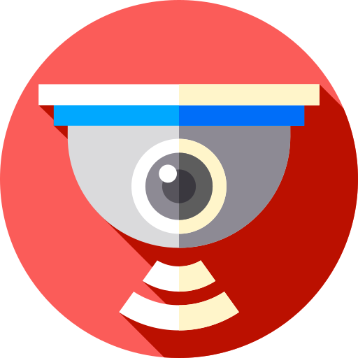 監視カメラ Flat Circular Flat icon