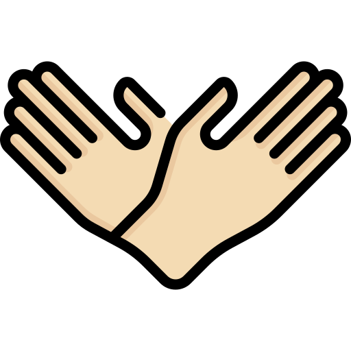 dwie ręce Special Lineal color ikona
