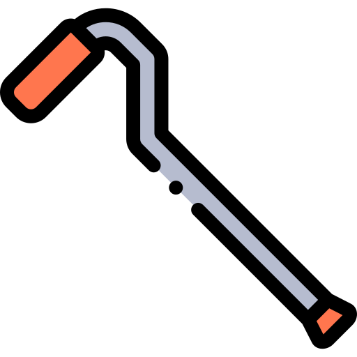 지팡이 Detailed Rounded Lineal color icon