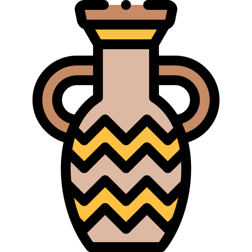amphora Detailed Rounded Lineal color icon