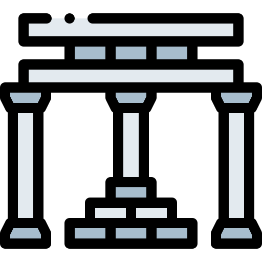 アポロン神殿 Detailed Rounded Lineal color icon