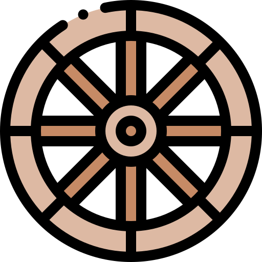 Woods wheel Detailed Rounded Lineal color icon