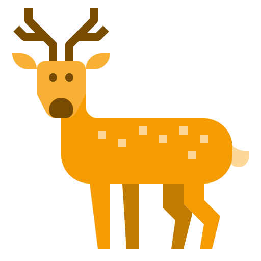 Deer mynamepong Flat icon