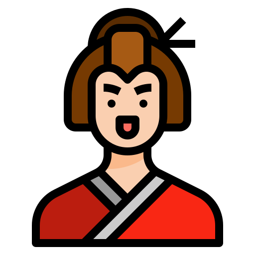 Geisha mynamepong Lineal Color icon