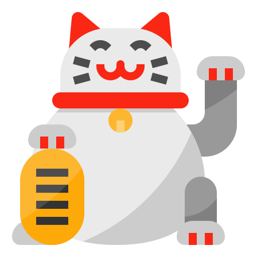 招き猫 mynamepong Flat icon