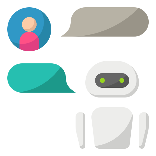 chatbot mynamepong Flat icono