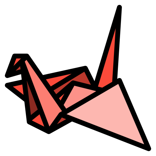 origami mynamepong Lineal Color ikona
