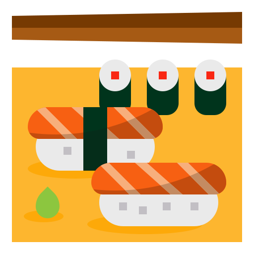sushi mynamepong Flat Icône