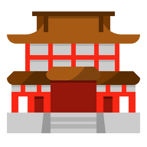 Pagoda mynamepong Flat icon