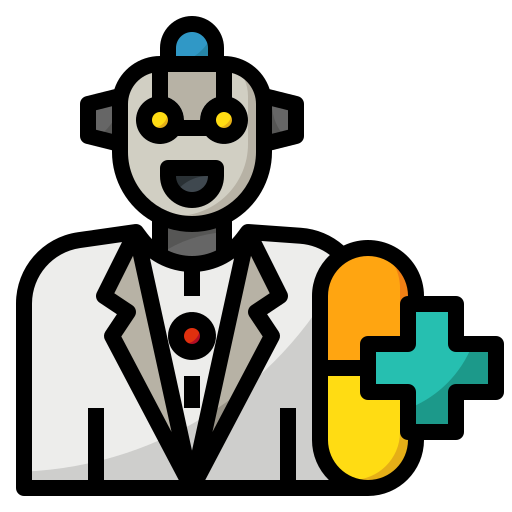Robot mynamepong Lineal Color icon
