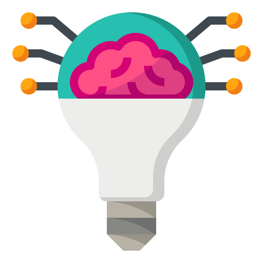 Light bulb mynamepong Flat icon