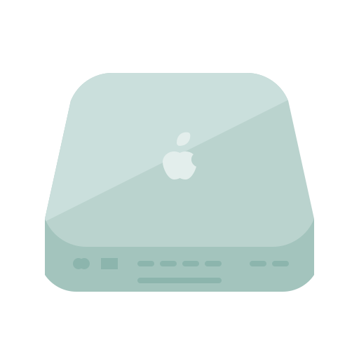 Mac mini bqlqn Flat icon