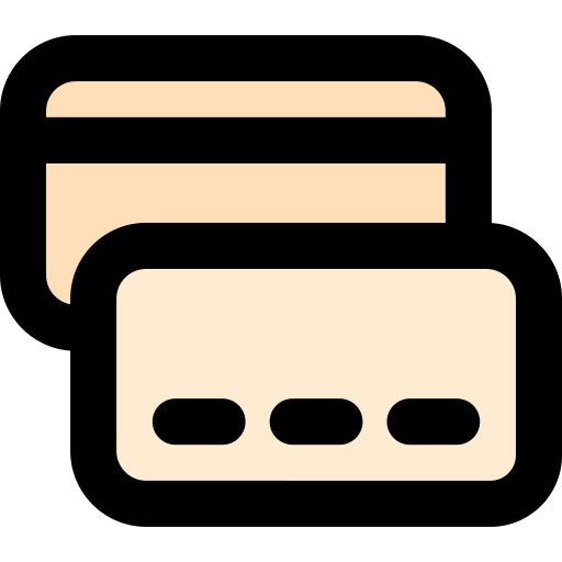 tarjeta de crédito bqlqn Lineal Color icono