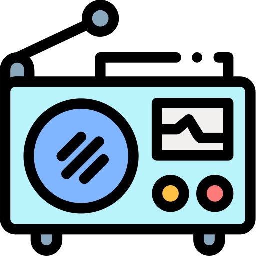 radio Detailed Rounded Lineal color icono