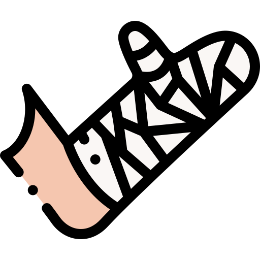 Оштукатуренная рука Detailed Rounded Lineal color иконка