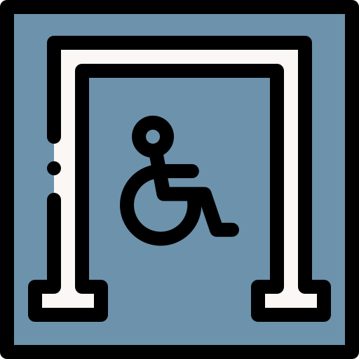 Disabled Detailed Rounded Lineal color icon