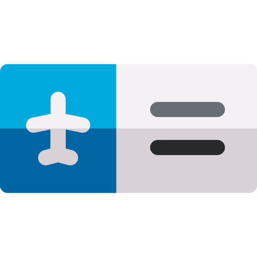 Boarding pass Basic Rounded Flat icon