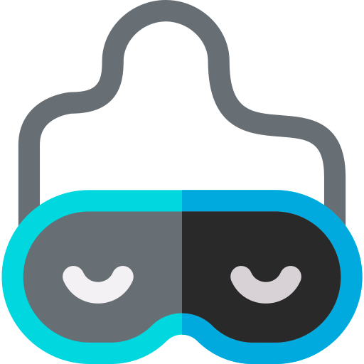 máscara para dormir Basic Rounded Flat icono