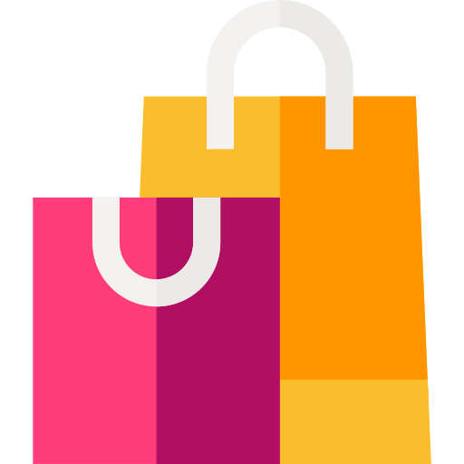 Shopping bag Basic Straight Flat icon