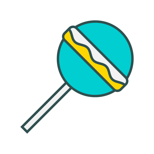 Lollipop Generic Thin Outline Color icon