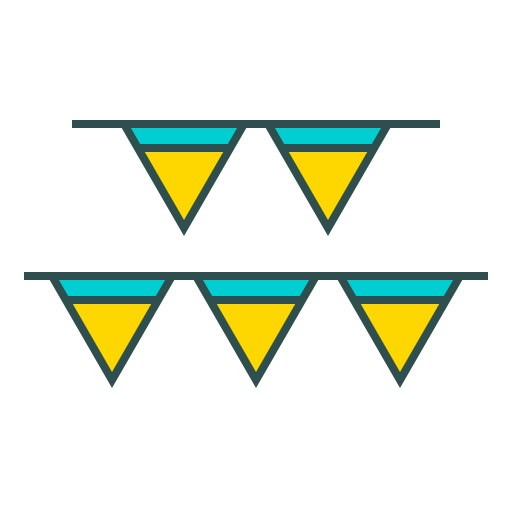 파티 장식 Generic Thin Outline Color icon