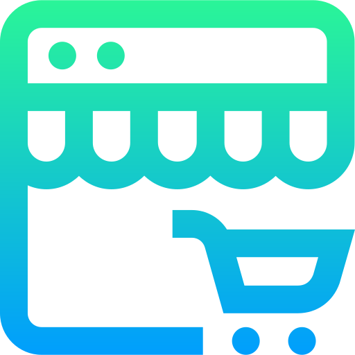 Online shopping Super Basic Straight Gradient icon