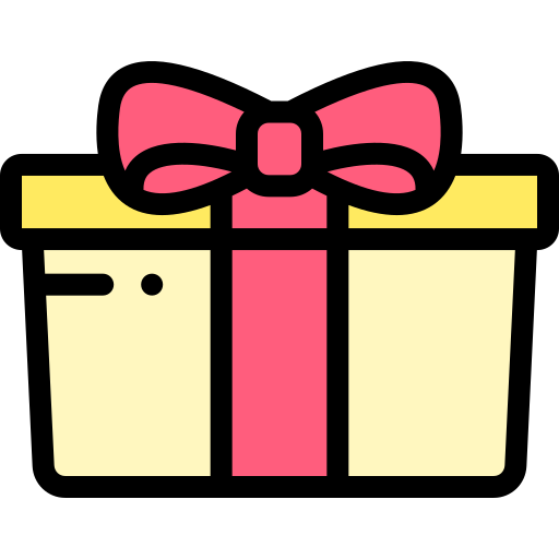 Gift box Detailed Rounded Lineal color icon