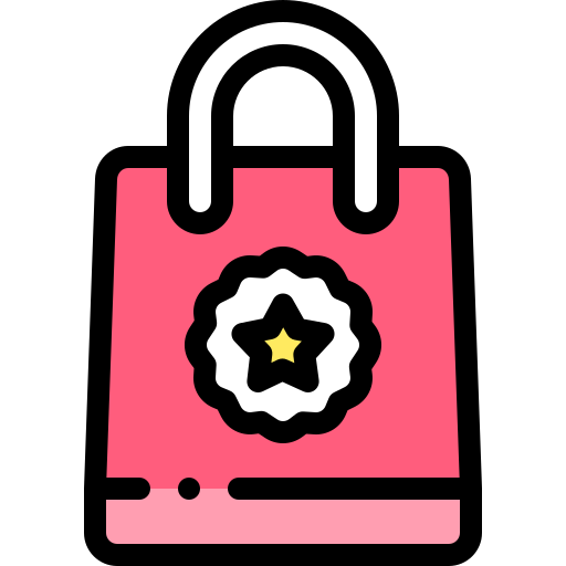 Shopping bag Detailed Rounded Lineal color icon