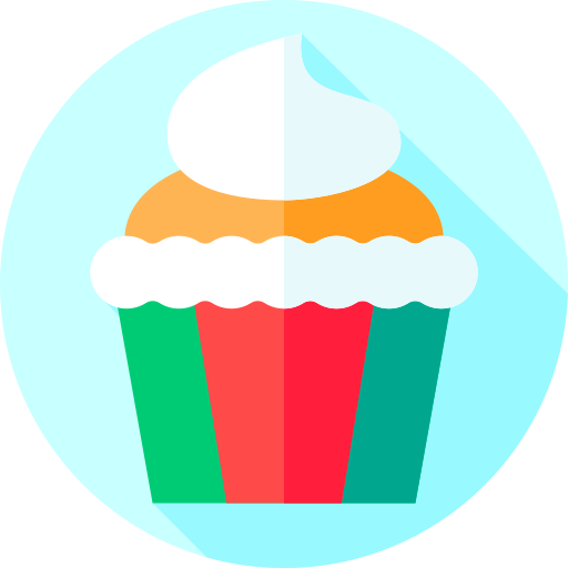 cupcake Flat Circular Flat icon