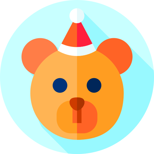 곰 Flat Circular Flat icon