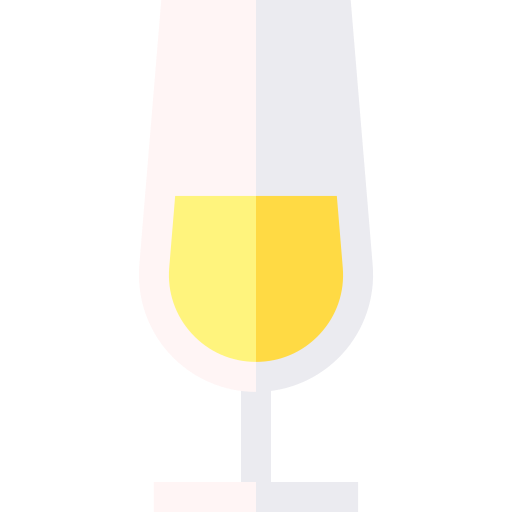 champanhe Basic Straight Flat Ícone
