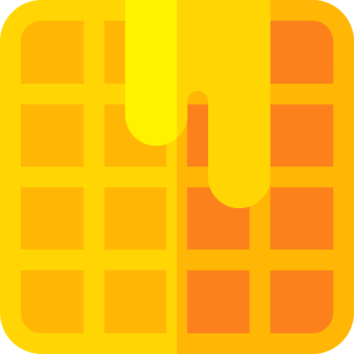 Waffle Basic Rounded Flat icon