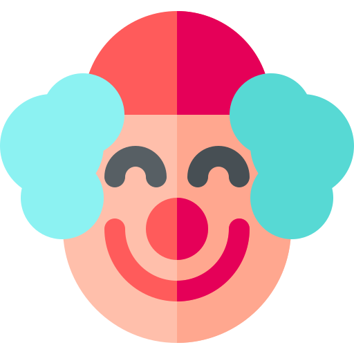 payaso Basic Rounded Flat icono