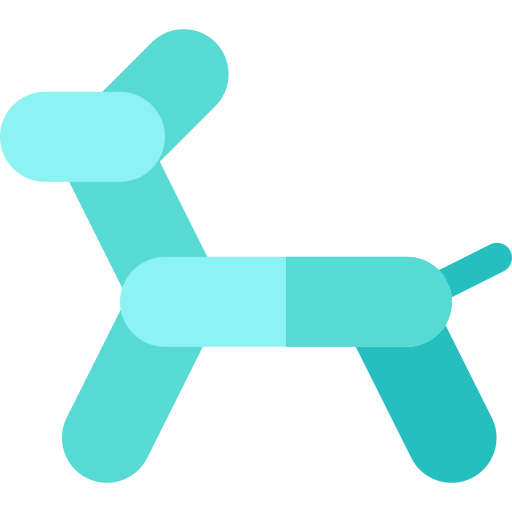 Balloon dog Basic Rounded Flat icon