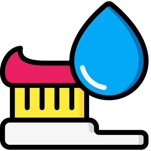 Toothbrush Basic Miscellany Lineal Color icon