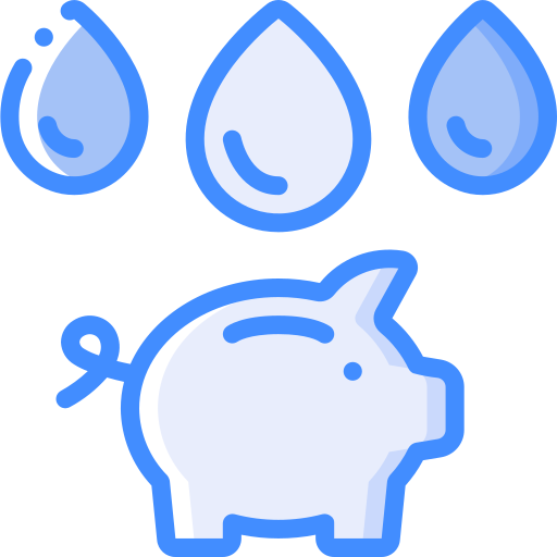 economize água Basic Miscellany Blue Ícone