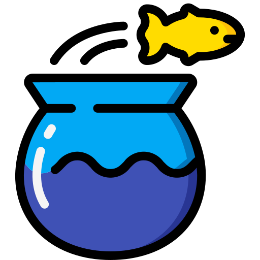 Fish bowl Basic Miscellany Lineal Color icon