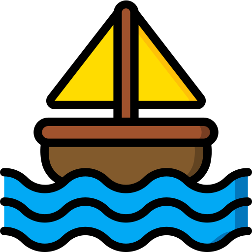 Boat Basic Miscellany Lineal Color icon