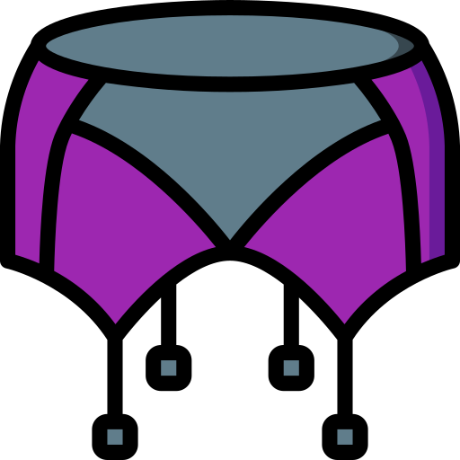 Suspender belt Basic Miscellany Lineal Color icon