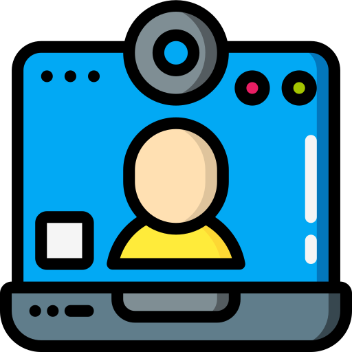 Video chat Basic Miscellany Lineal Color icon