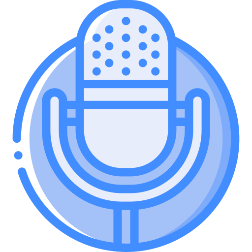 microfone Basic Miscellany Blue Ícone