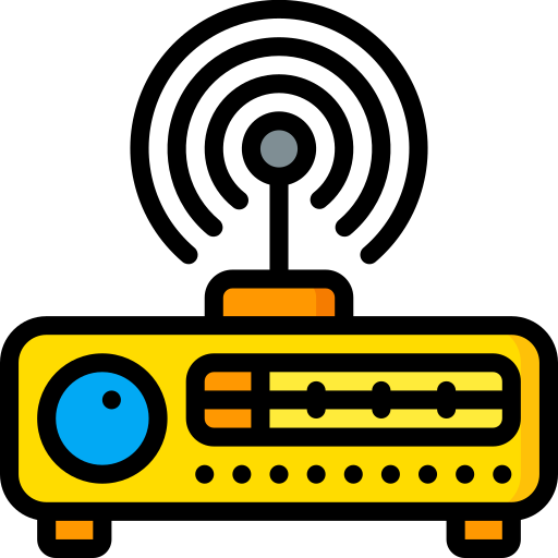 Radio Basic Miscellany Lineal Color icon