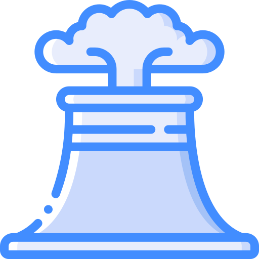Nuclear plant Basic Miscellany Blue icon