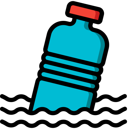 botella de plástico Basic Miscellany Lineal Color icono