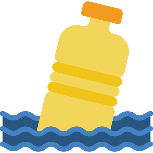 botella de plástico Basic Miscellany Flat icono