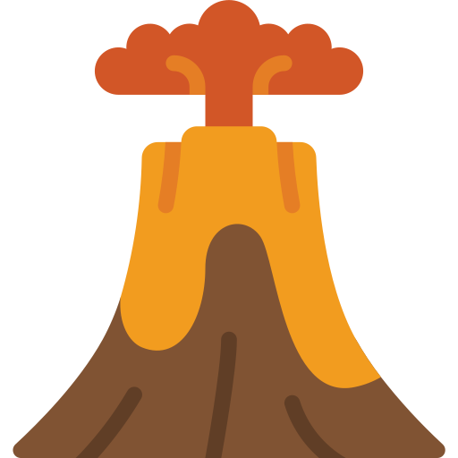 volcán Basic Miscellany Flat icono