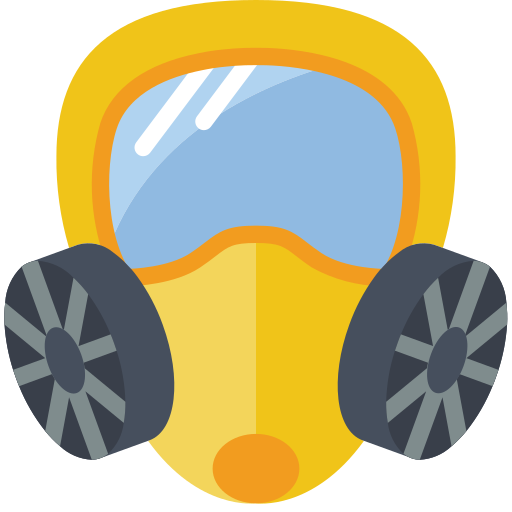 Gas mask Basic Miscellany Flat icon