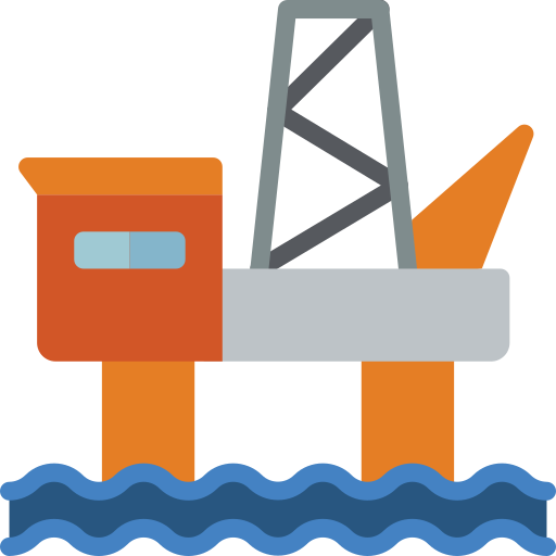 Oil rig Basic Miscellany Flat icon