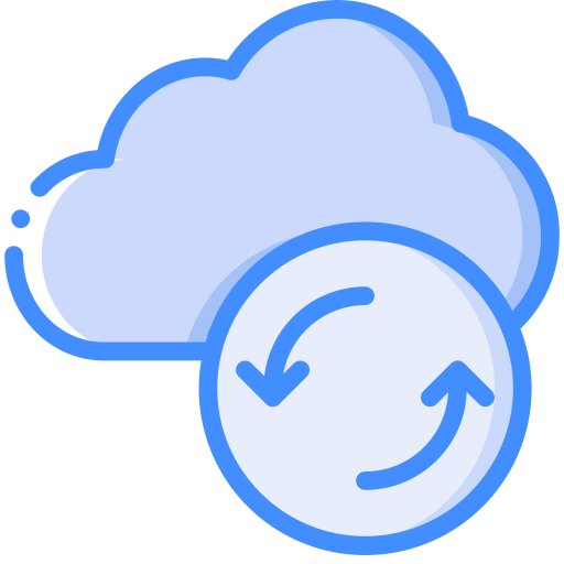 synchroniseren Basic Miscellany Blue icoon